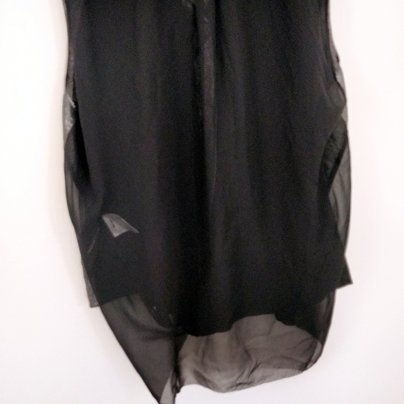 Acne Patrice Metallic Silver Blouse 38 8 - Picture 8 of 10